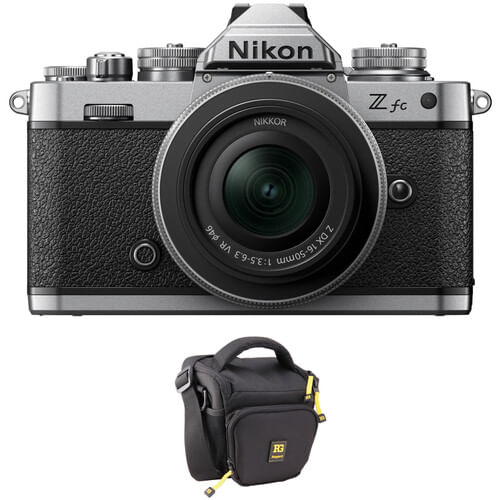 Cámara sin espejo Nikon Zfc con lente de 16-50 mm y kit de bolsa