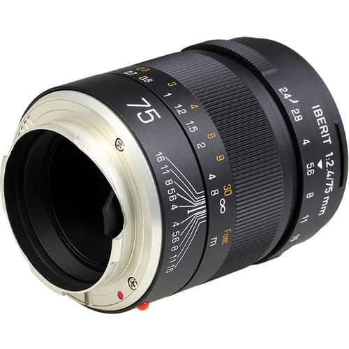 Lente Kipon Iberit 75 mm f/2.4 para Leica M (negro)