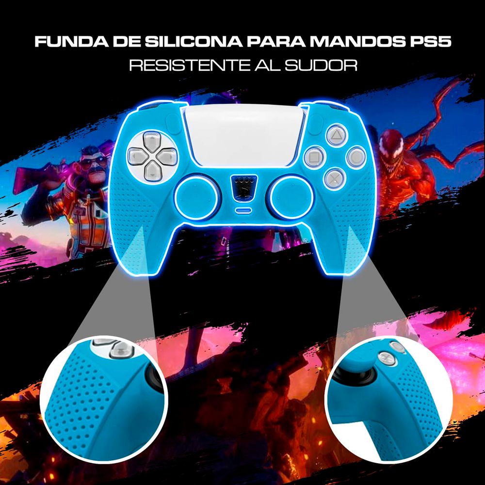 GENERICO Funda Protectora Para Joystick Ps5 Control Mando Silicona