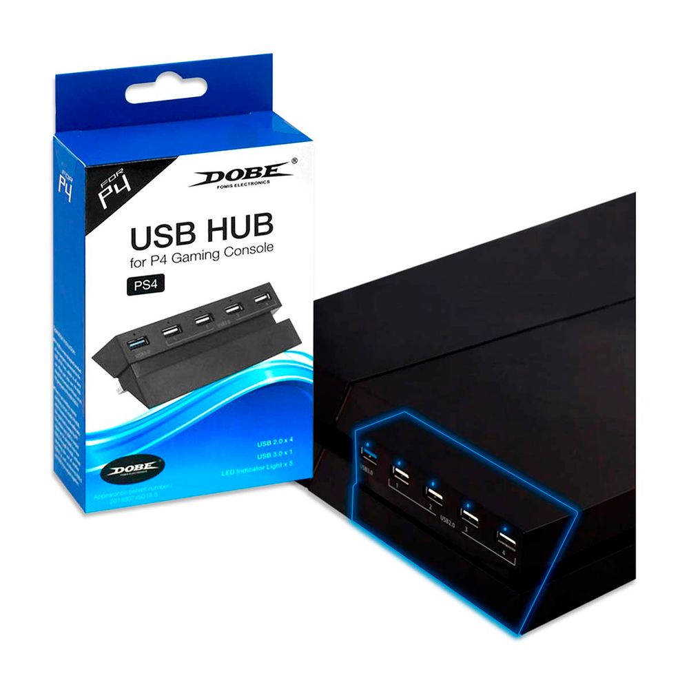 DOBE PS4 Pro USB Hub 5 Port (USB 2.0 x4 + USB 3.0 x1 )for PS4 Pro