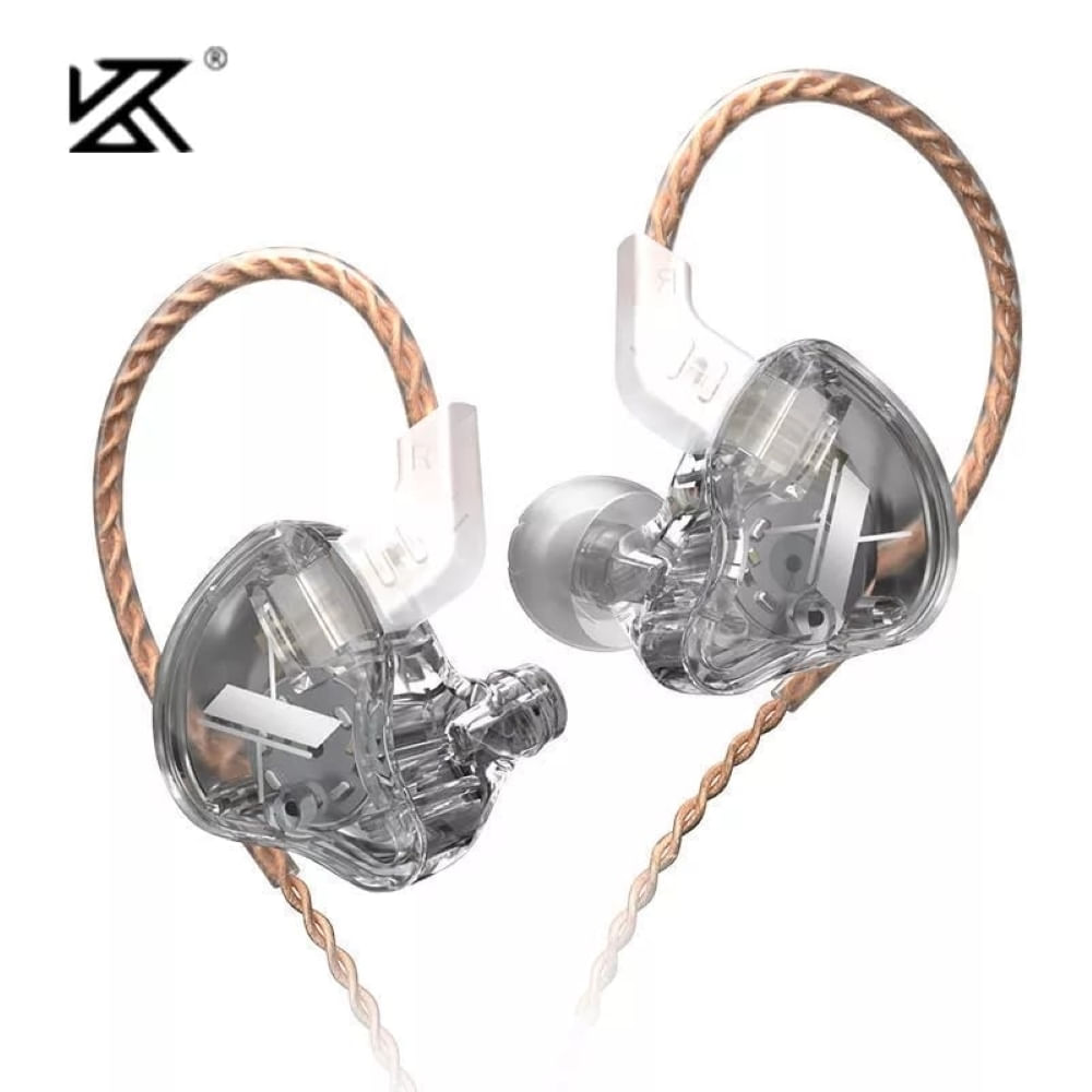 Auriculares in-ear gamer KZ ZST X with mic cian