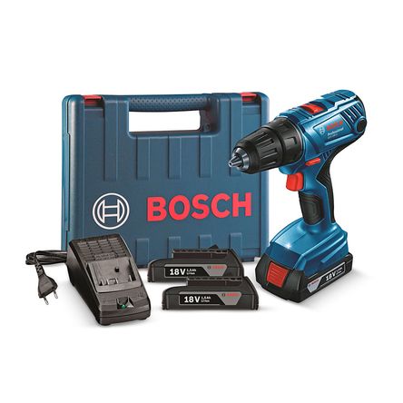 Taladro Atornillador Bosch GSR 180 LI, 18V 2 baterías y maletín
