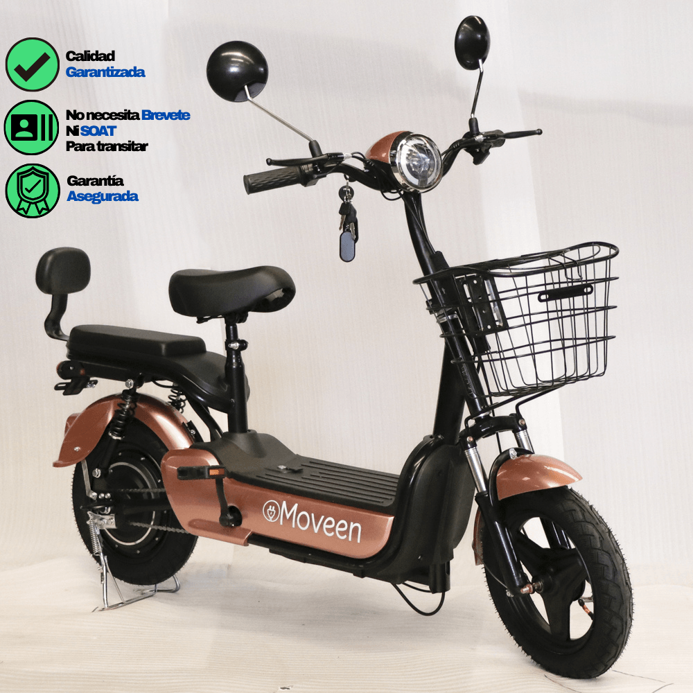 Bicimoto Eléctrica MOVEEN MED URBAN SPARK Rosado Golden