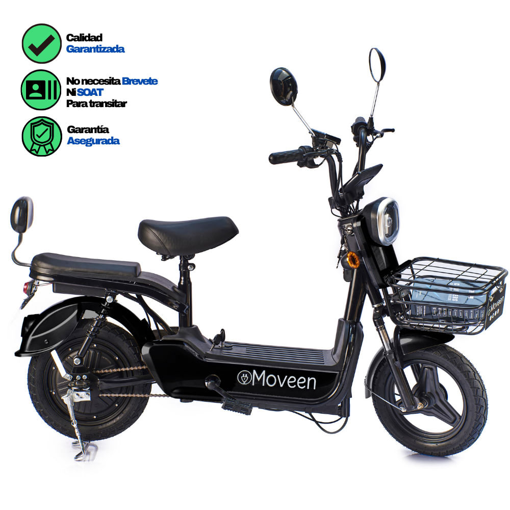 Bicimoto Eléctrica MOVEEN MED URBAN 2 NEGRO