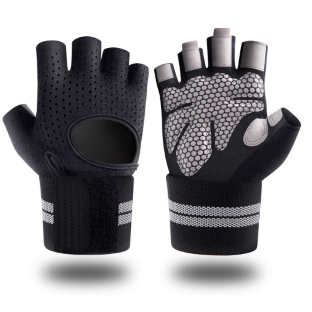 Guantes para Pesas Gym Mesh Talla S Color Negro