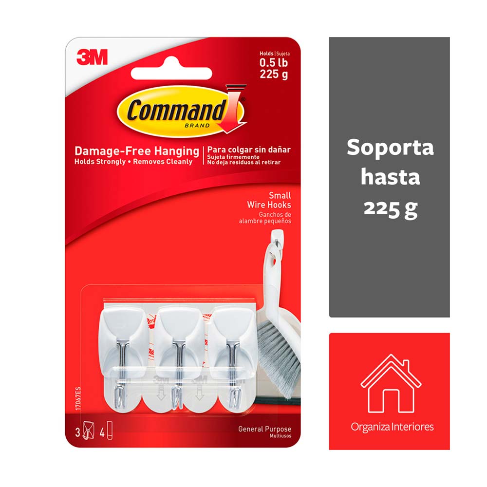 Gancho 3M para cocina 3 unidades