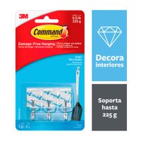 Gancho 3M transparente para cocina, 3 unidades