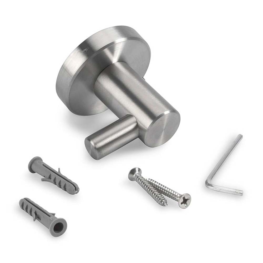 Perchero de pared Acero Inoxidable Grande 1 Gancho Global Trader