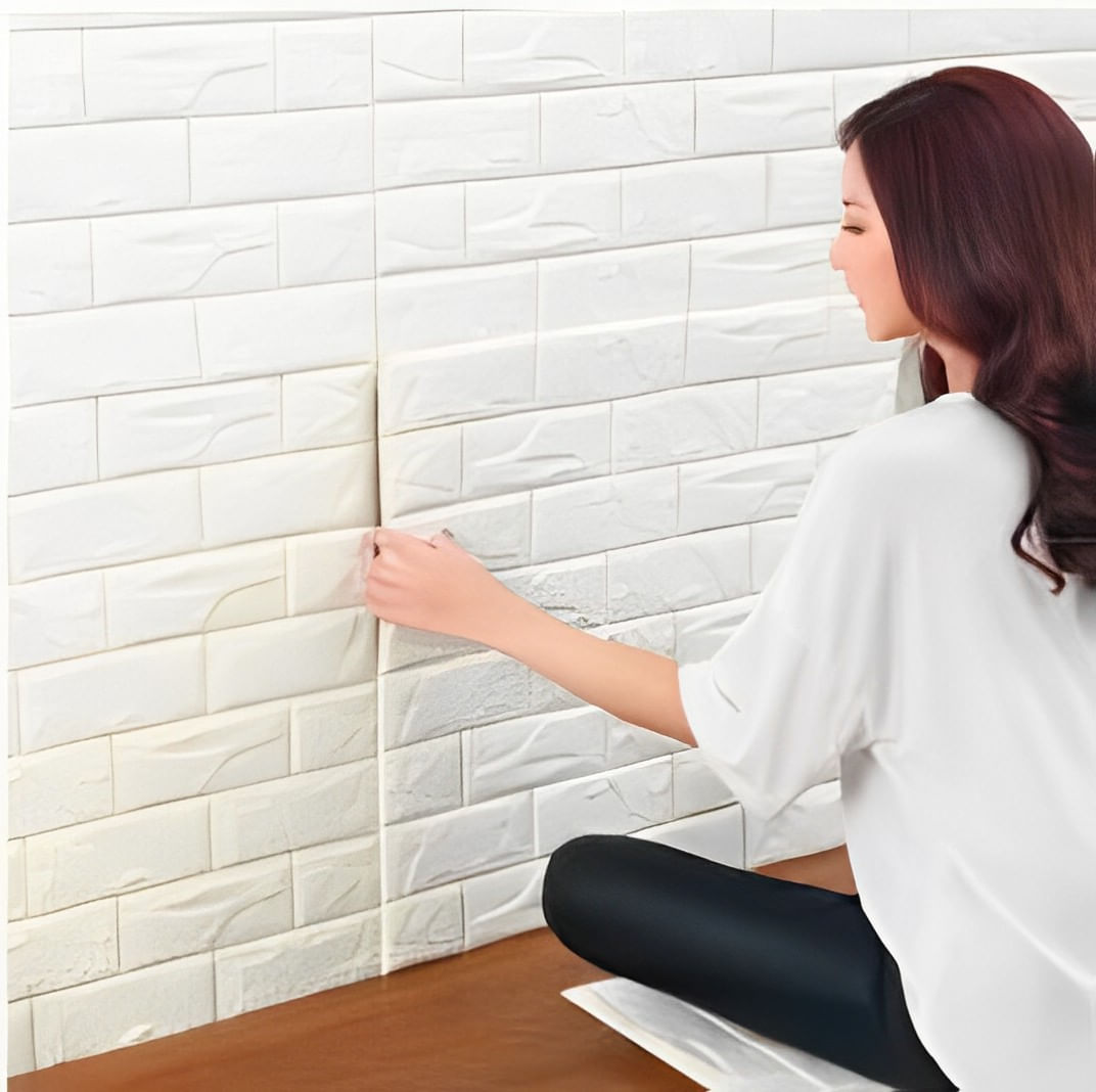 Pack x10 Papel Tapiz Mural Decorativo Blanco