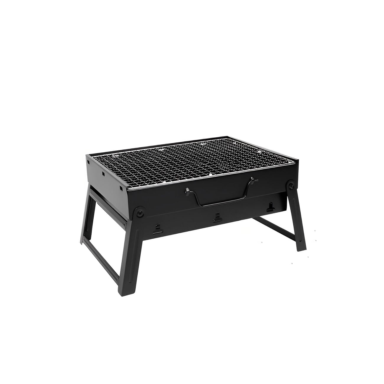 Mini Parrilla a Carbón Plegable Cuadrada Portátil