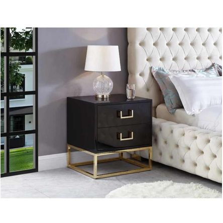 Velador Deluxe Denmark Ventitas Perú Negro y Dorado VENTITAS HOME