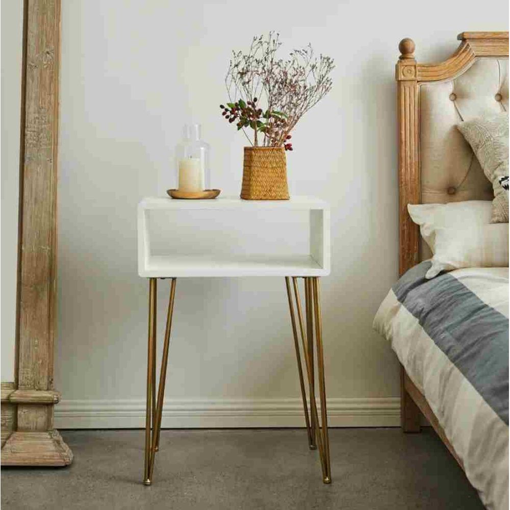 Velador Mesa Auxiliar Cracker Ventitas Perú Blanco Velador Mesa Auxiliar Cracker Ventitas Perú Blanco