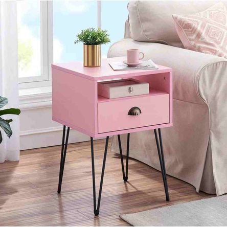 Velador Minimalista Amanda Ventitas Perú Rosado Velador Minimalista Amanda Ventitas Perú Rosado