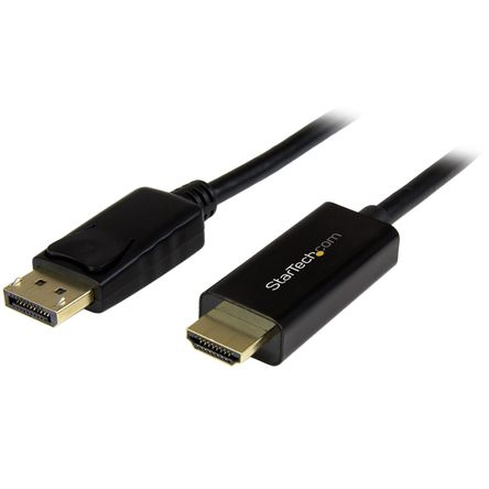 Cable Startech Convertidor DisplayPort a HDMI de 1m Ultra HD 4K Negro - DP2HDMM1MB