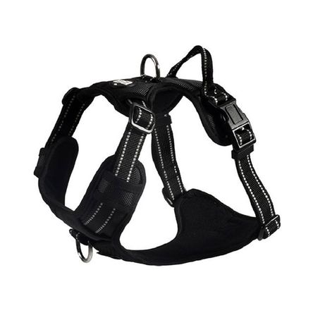 Arnés para Perros Tiras Reflectivas Rando Walk Negro Large Arnés para Perros Tiras Reflectivas Rando Walk Negro Large