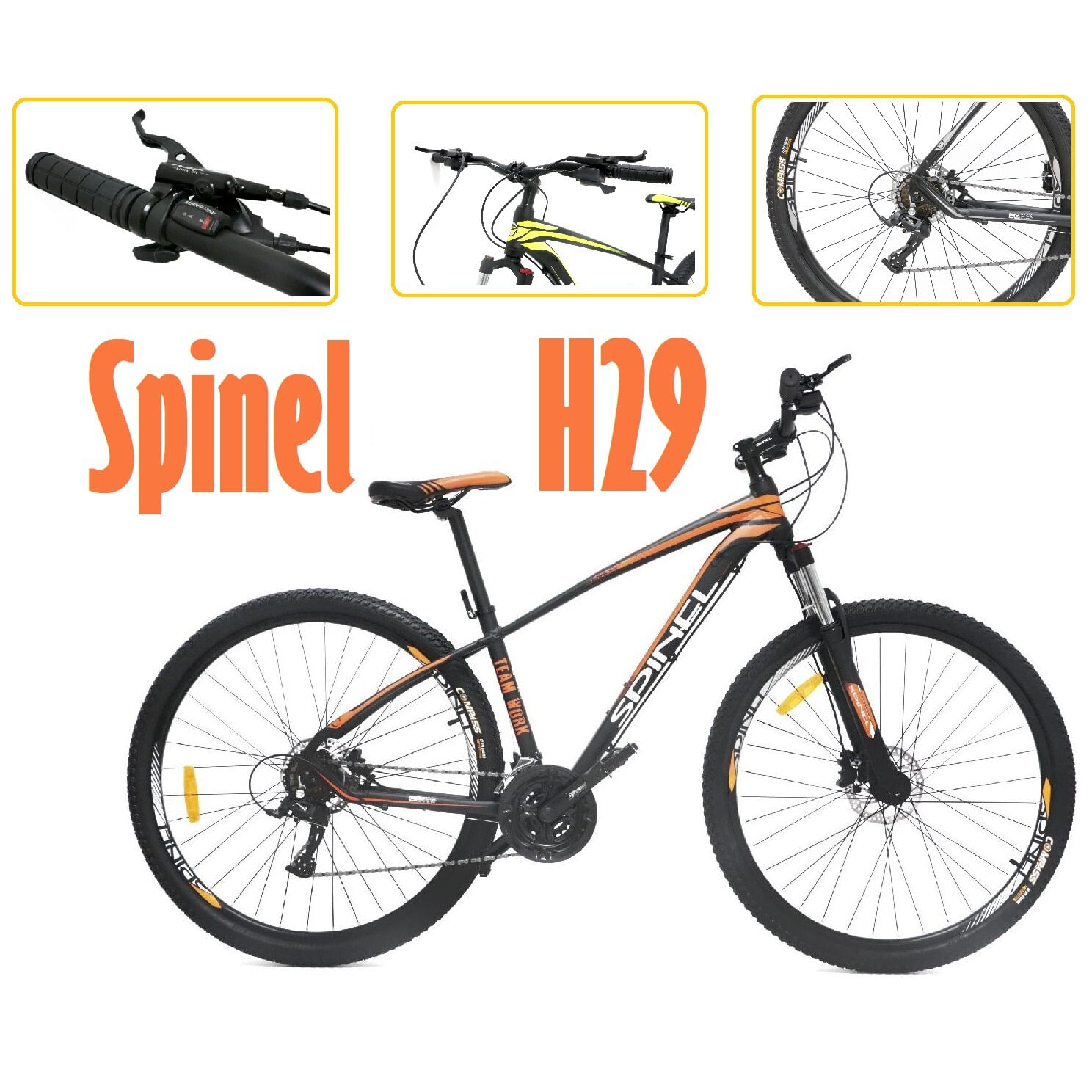 Bicicleta Spinel Montañera Evezo Naranjo 29H ARO 29