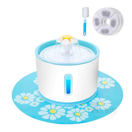 Fuente De Agua Automatica para Mascotas Celeste