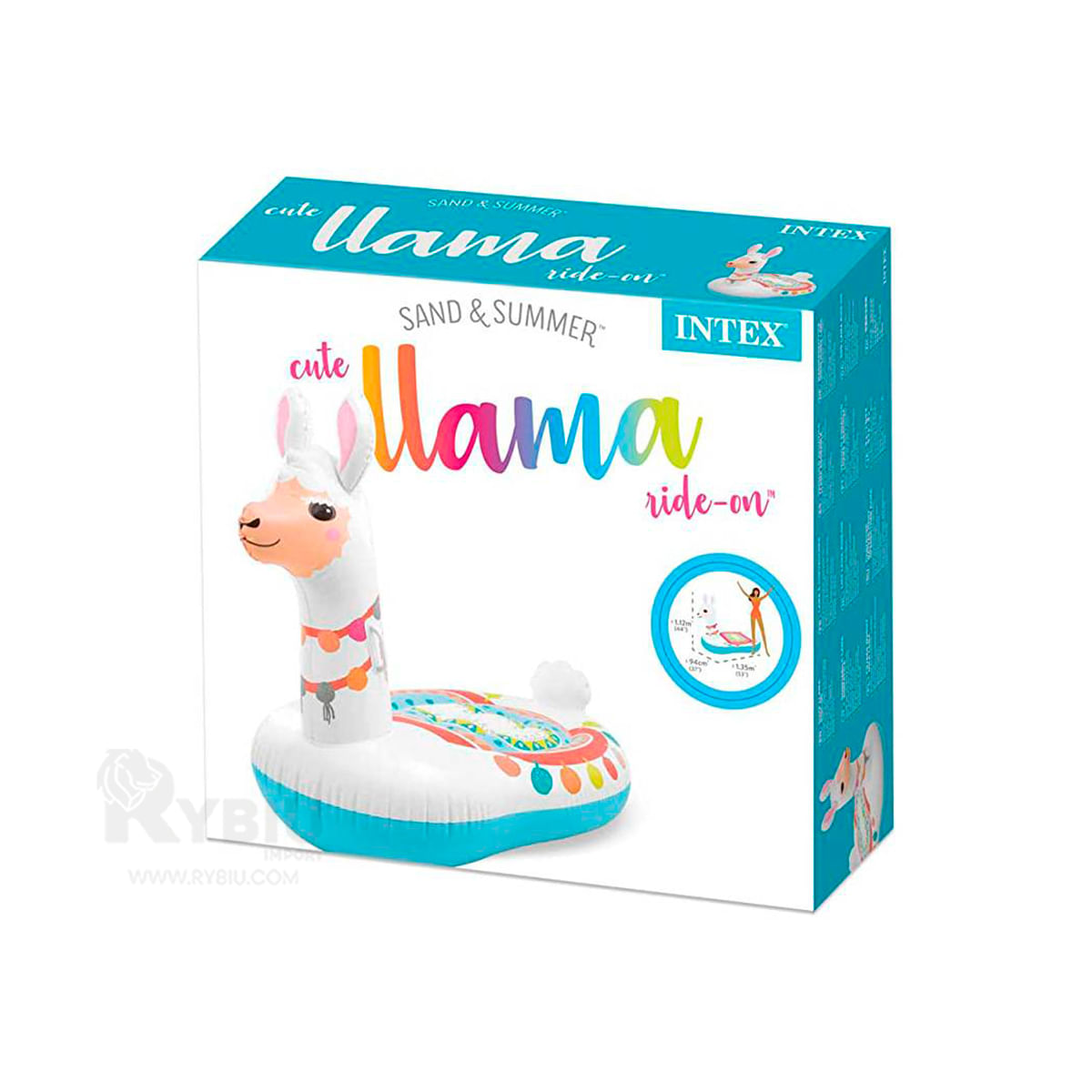Llama Blanca Flotador de Piscina Infantil