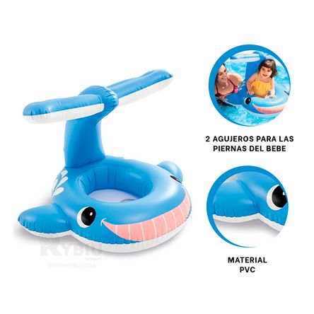 Flotador con Asiento Ballena Bebe