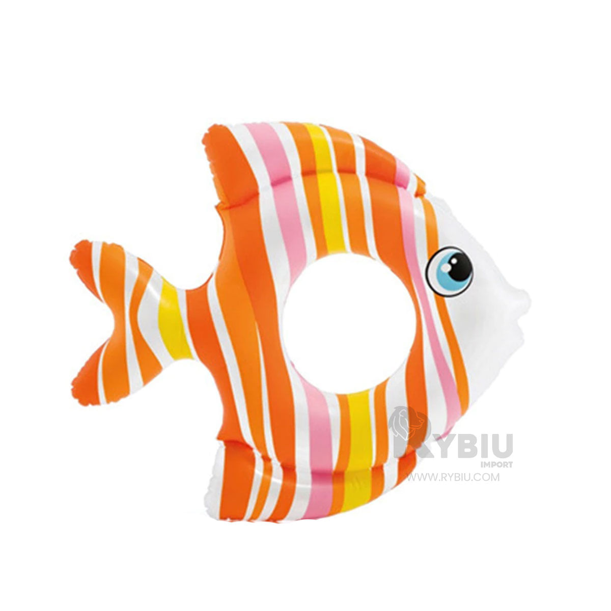 Infantil Flotador de Pez para Piscina Naranja