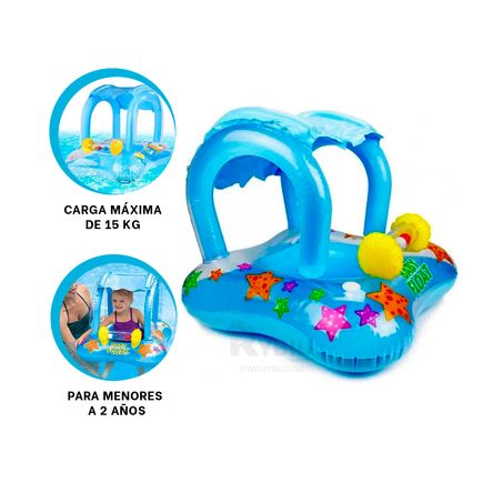 Infantil Flotador Hinchable con Base Acolchada RYBIU IMPORT