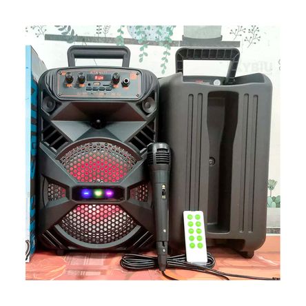 Altavoz con Anillos Led Negro KTX-1177 Altavoz con Anillos Led Negro KTX-1177
