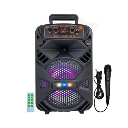 Altavoz Portatil para Exteriores Negro KTX-1177 Altavoz Portatil para Exteriores Negro KTX-1177