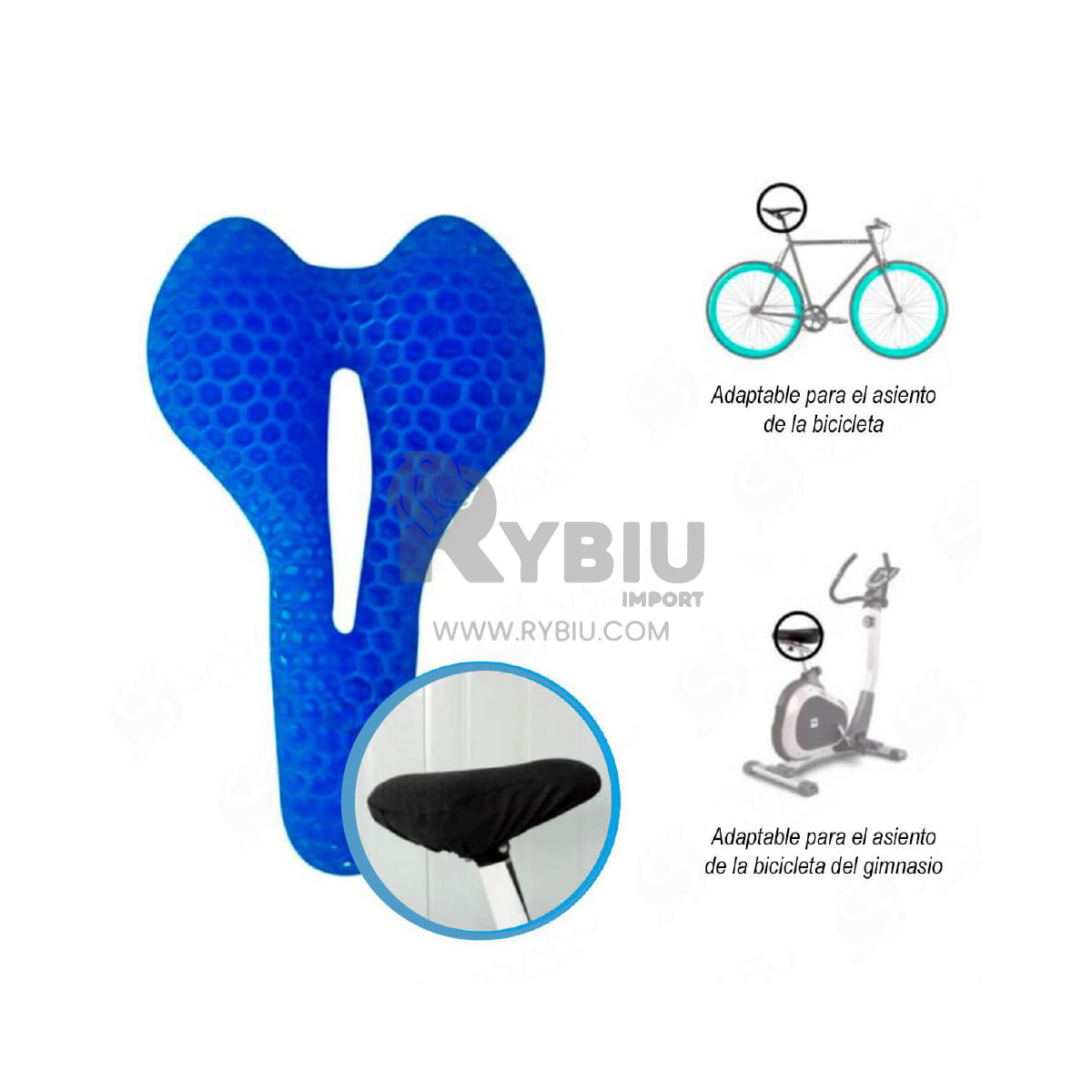 Cojin para Asiento de Bicicleta + Funda