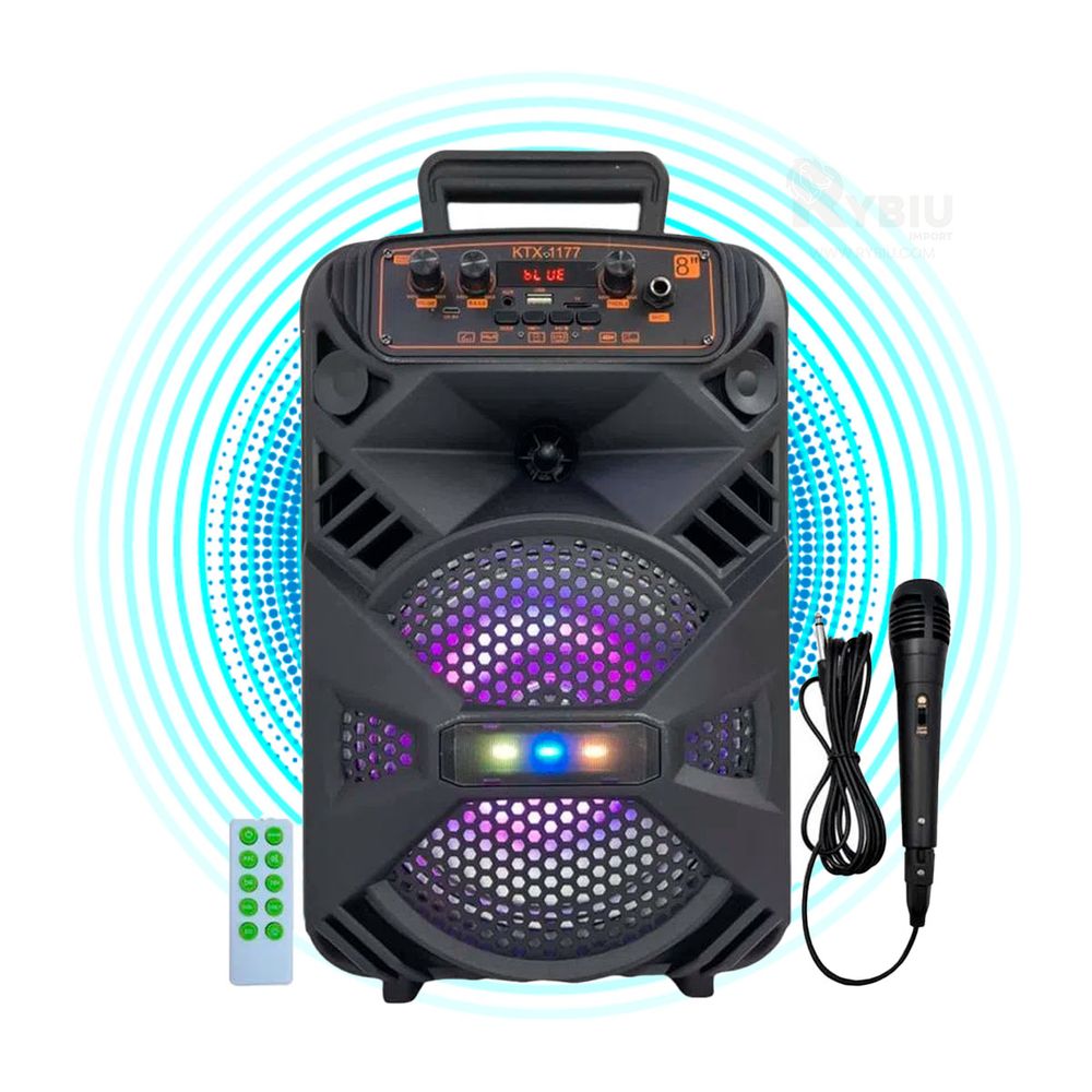 Parlante Inalambrico Negro KTX-1177 Parlante Inalambrico Negro KTX-1177