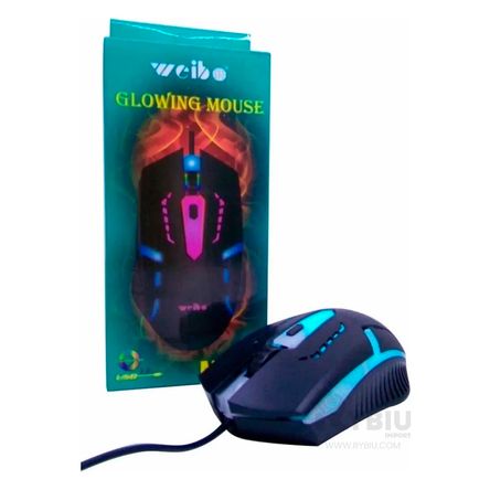 Raton Gamer con Luces Led RYBIU IMPORT