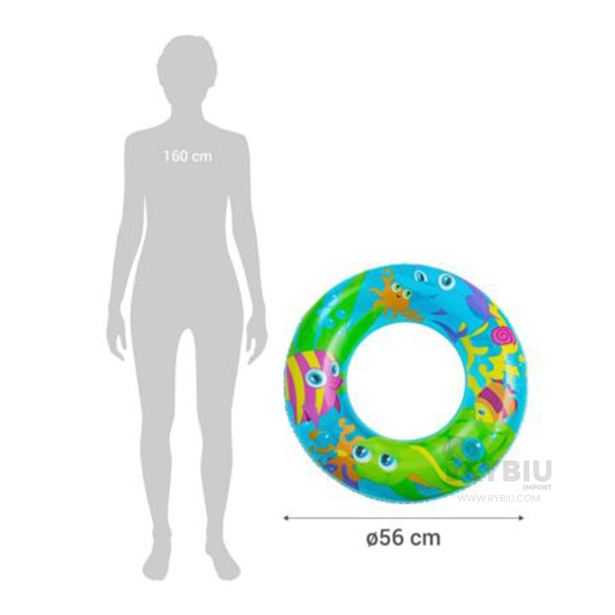 Inflable Flotador Celeste Diseño de Mar