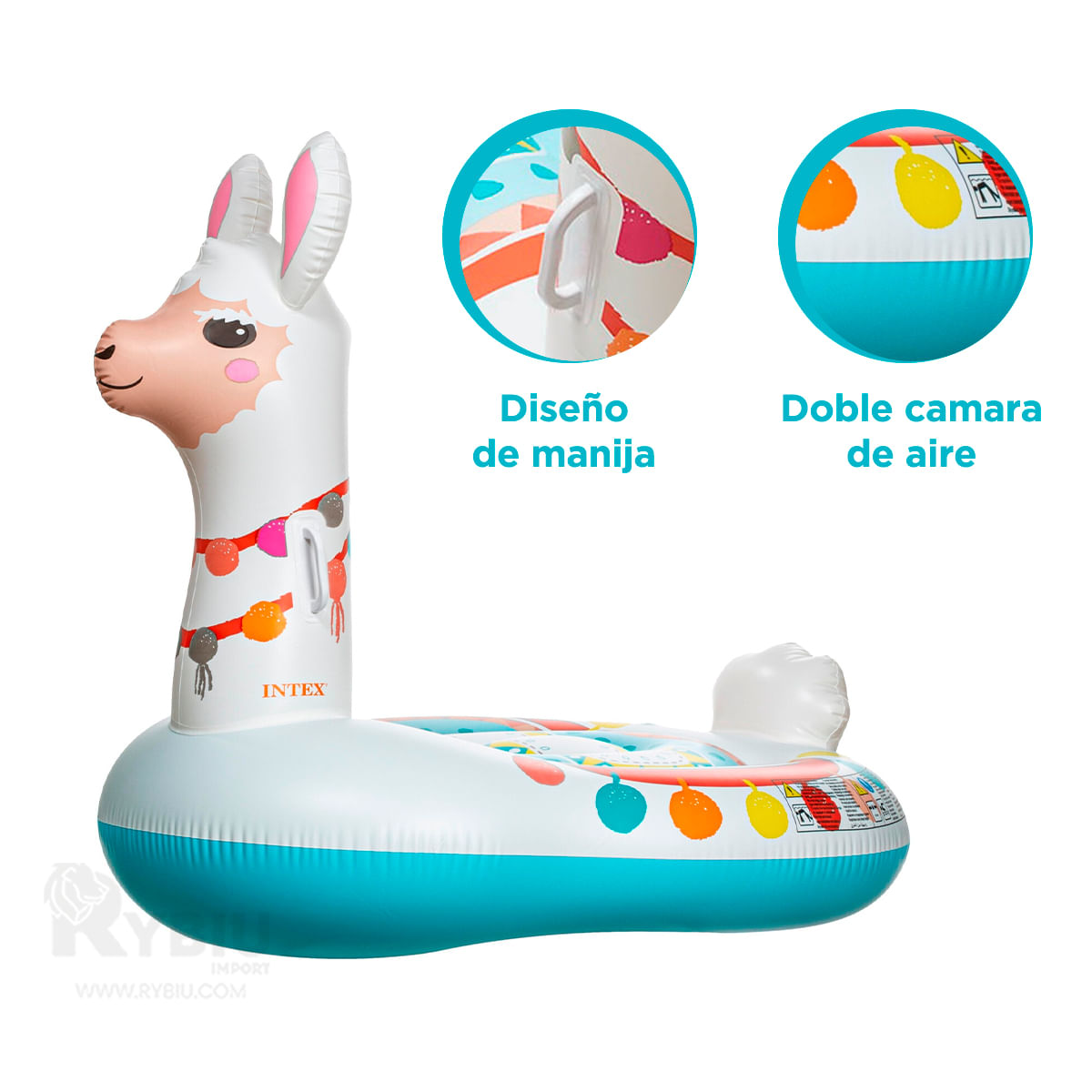Flotador Inflable Montable de Llama Infantil