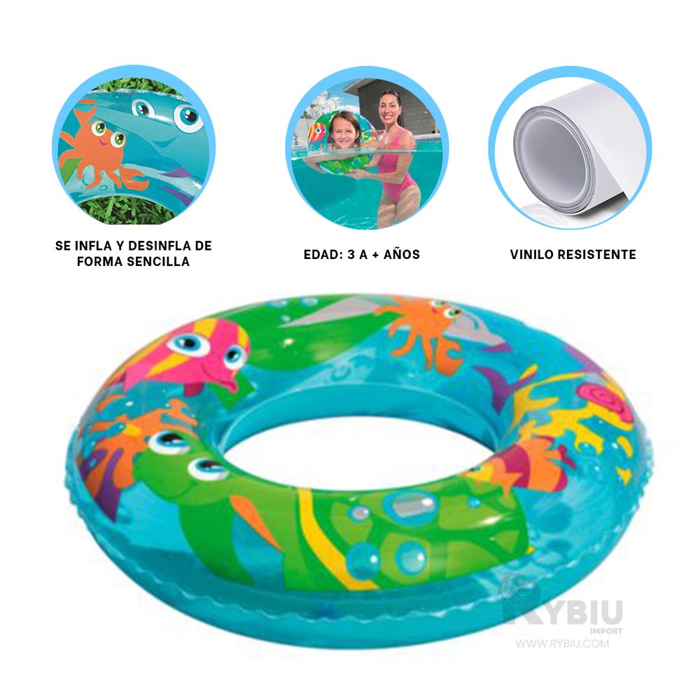 Flotador Inflable para Piscina 56 cm Flotador Inflable para Piscina 56 cm