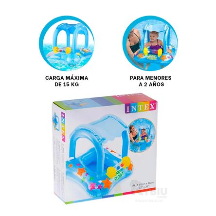 Juego Inflable de Piscina para Bebe con Toldo Juego Inflable de Piscina para Bebe con Toldo