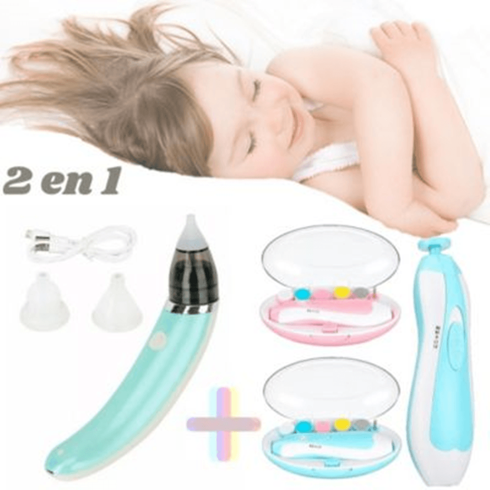 Kit niña 2 en 1 Aspirador electrico nasal. y Pulidor de uñas