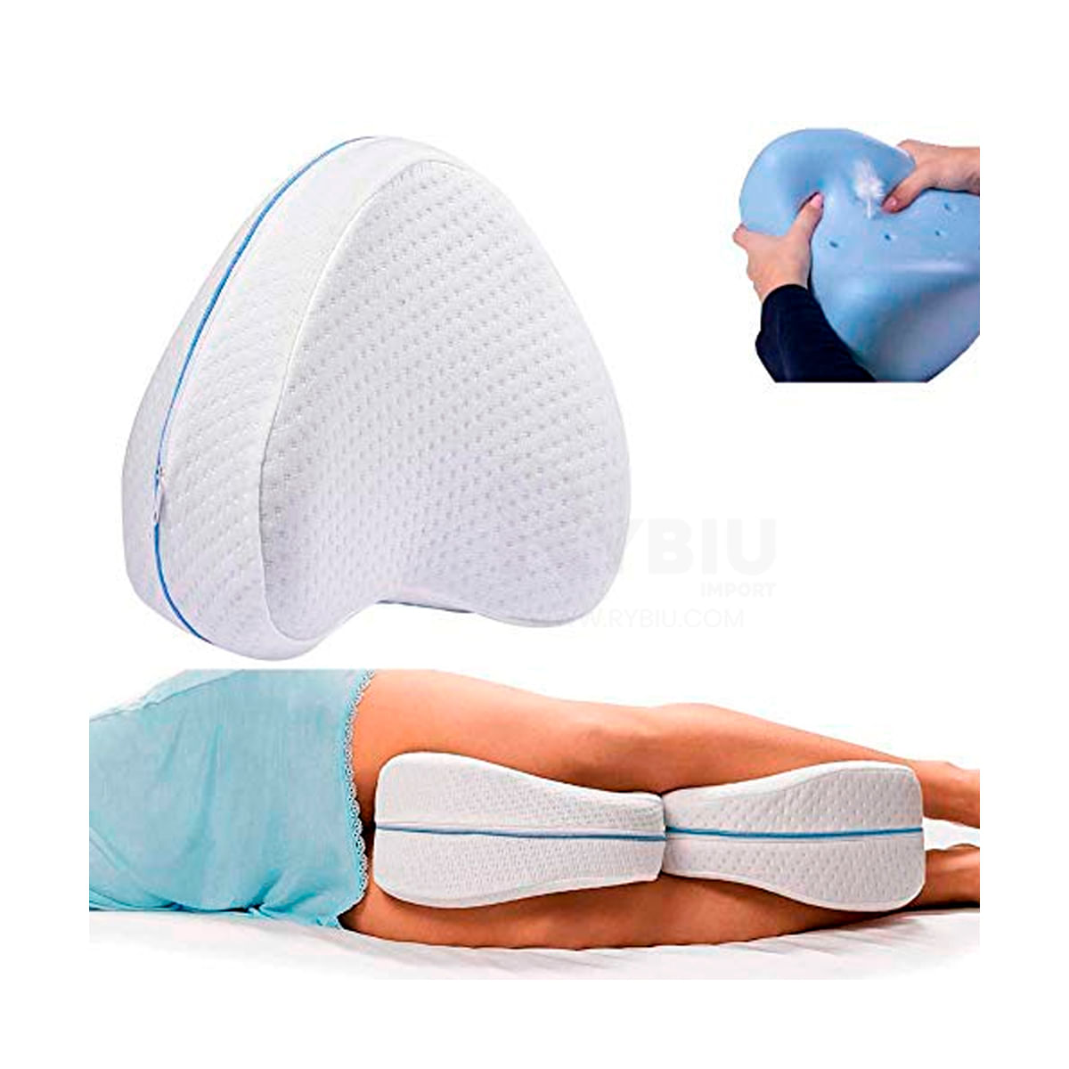 Almohada VIVA HOME Memory Foam Ergonómica 60x40 Paquete 1un