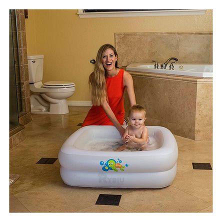 Bañera Hinchable Blanca Bebe