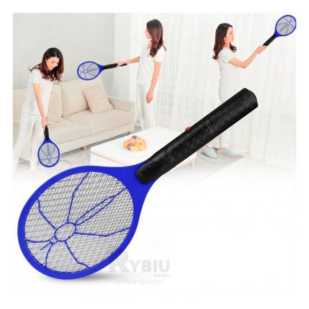 Raqueta Electrica Matamoscas y Zancudos Azul Raqueta Electrica Matamoscas y Zancudos Azul