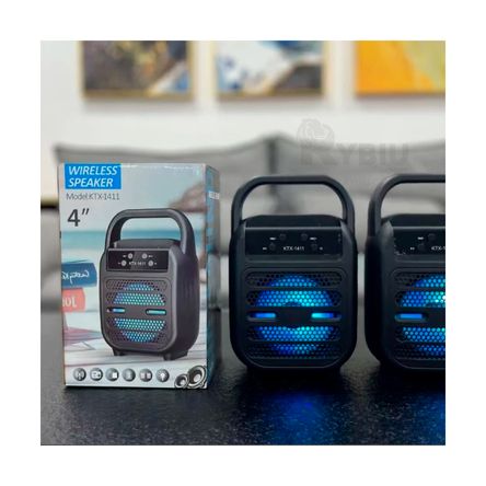 Parlante Recargable con Bluetooth Negro Parlante Recargable con Bluetooth Negro