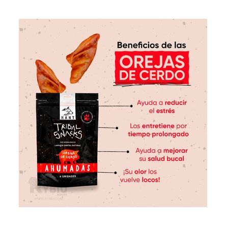 Snacks Ahumados de Perro Orejas de Cerdo RYBIU IMPORT