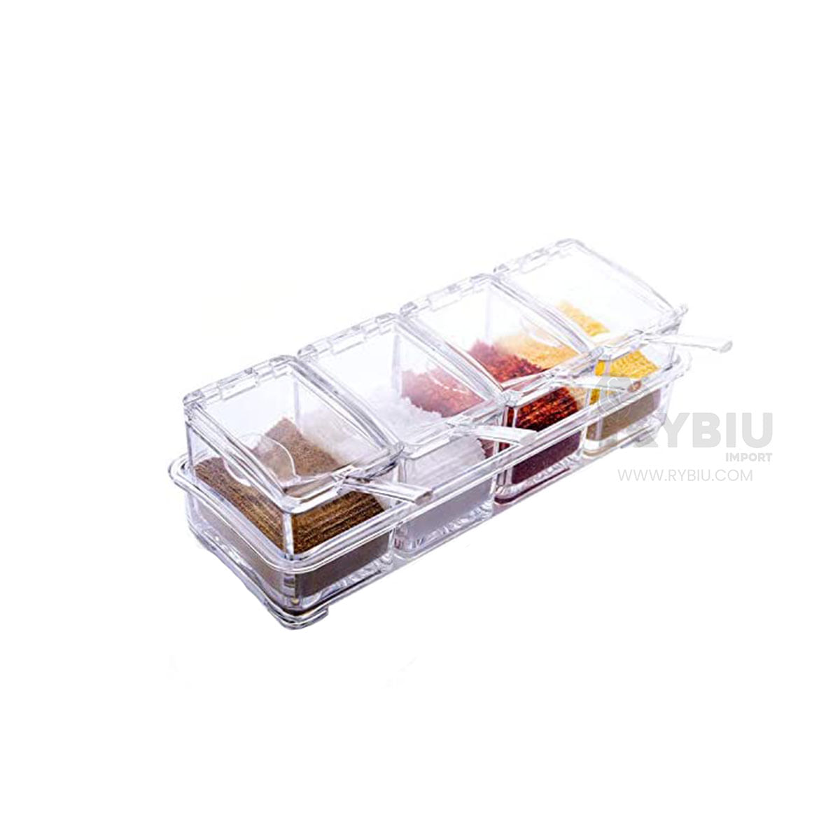 Set 4 Condimenteros con Cuchara