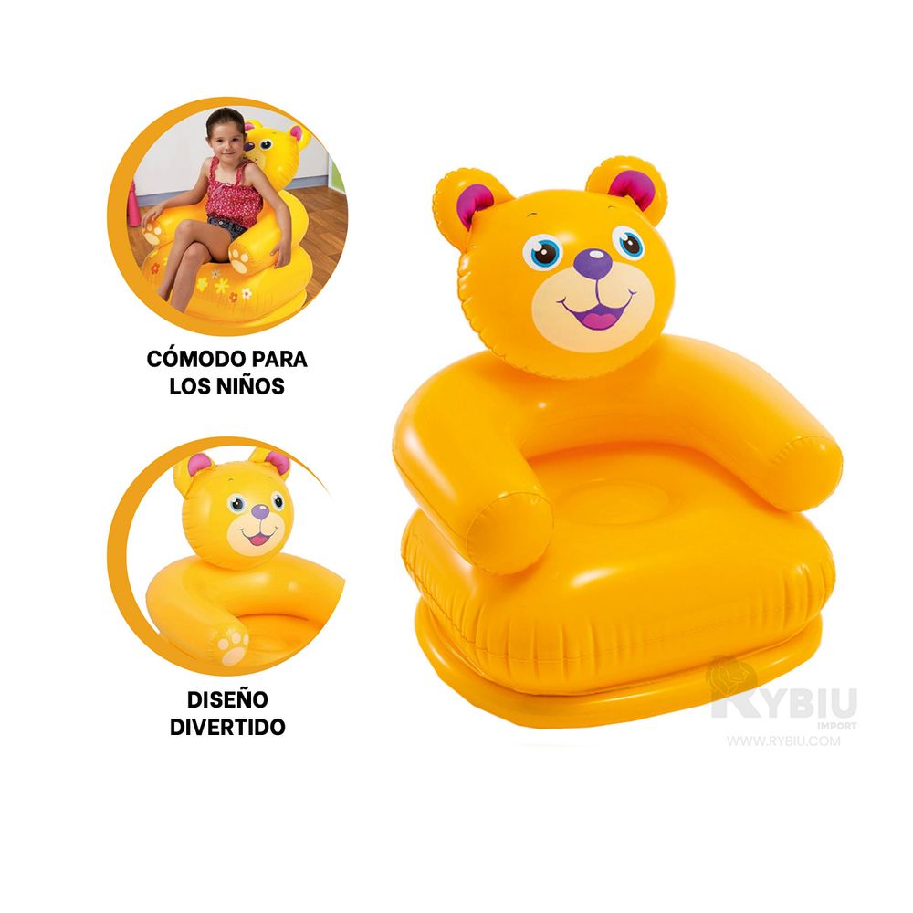 Sofas Inflable Niños Pequeños Oso - Promart