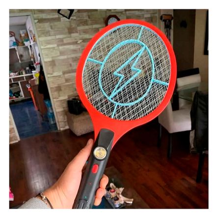 Matamosca Raqueta Recargable Rojo