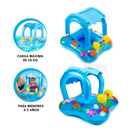 Flotador Salvavidas Inflable para Bebe con Techo Flotador Salvavidas Inflable para Bebe con Techo