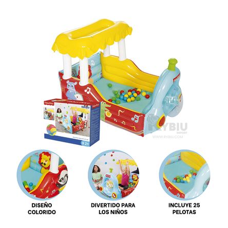 Tren Inflable Infantil con Pelotas Tren Inflable Infantil con Pelotas