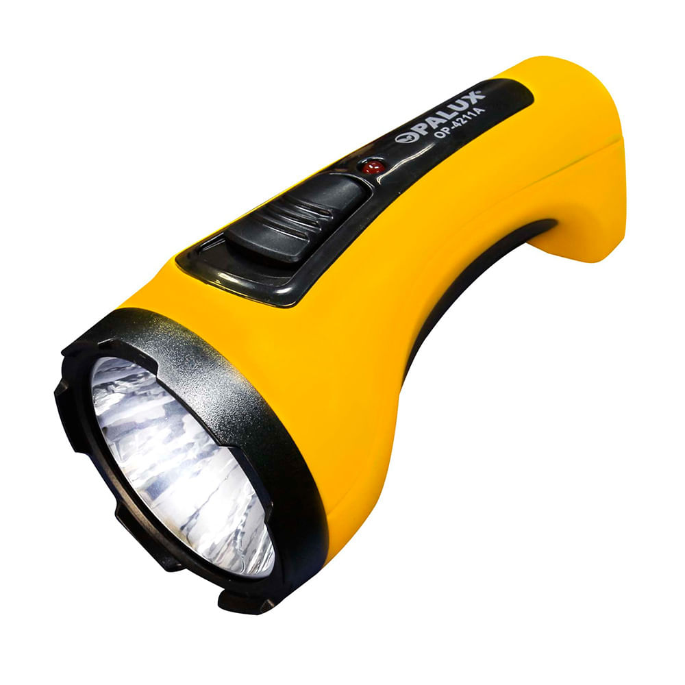 Linterna LED Recargable Opalux Modelo OP4211A Amarillo 2W