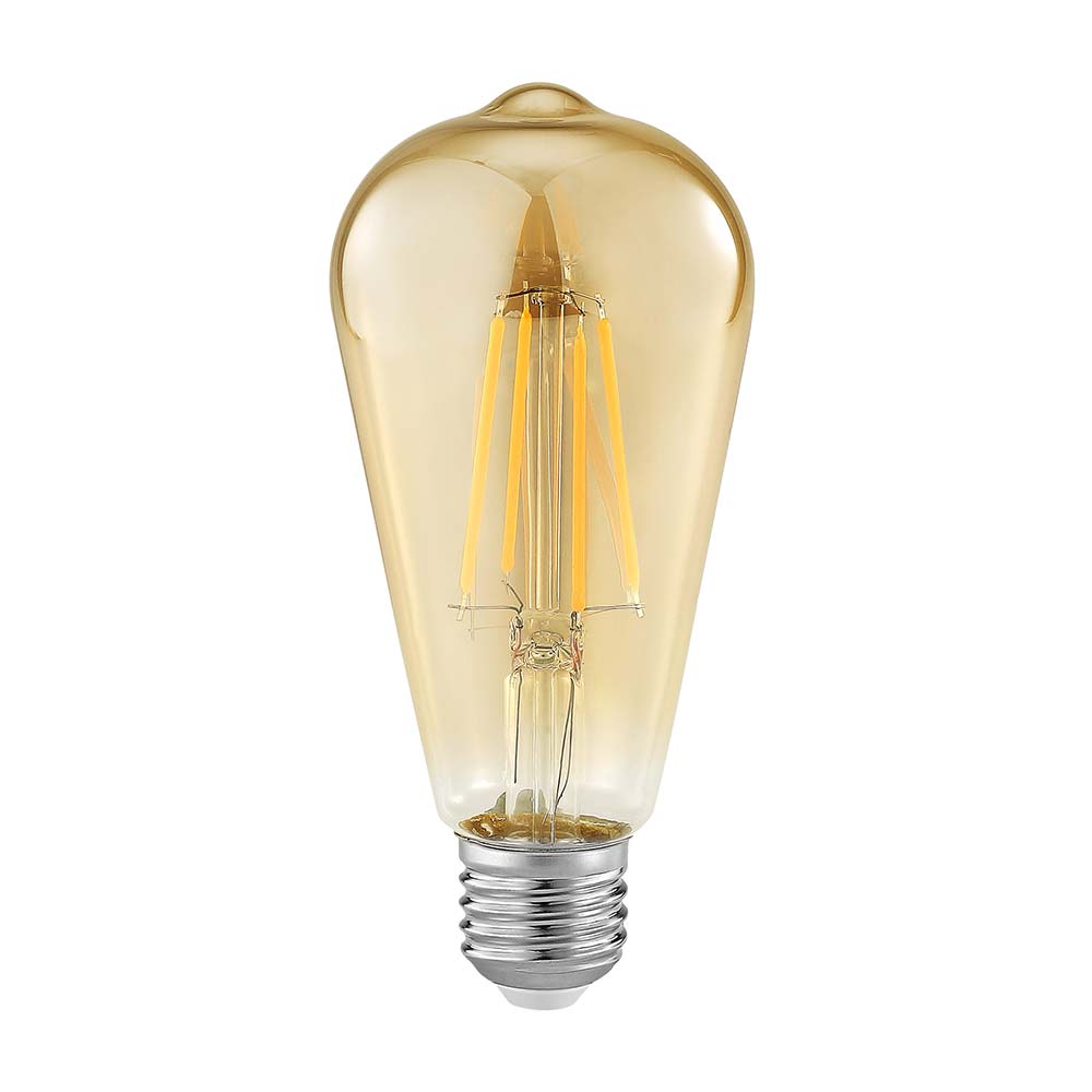 Lámpara ST64 led de filamento 7W cálida E27 Lightech