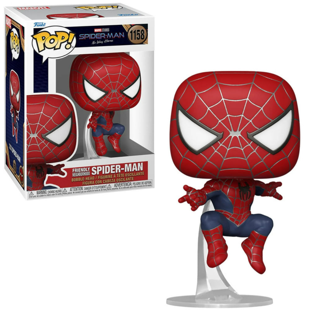 Funko Pop SpiderMan Hombre Araña (Friendly Neighborhood Tobey Maguire) -  Promart