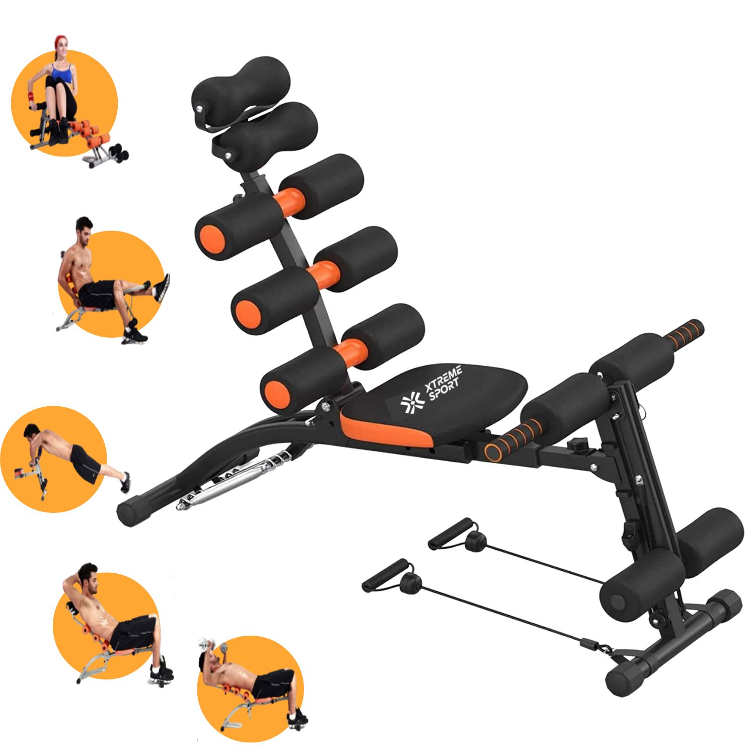 Banca para Abdominales Six Pack Trainer 22 en 1