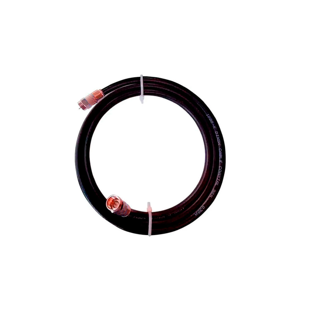 Cable Coaxial RG6 Negro - 4 Metros - Promart